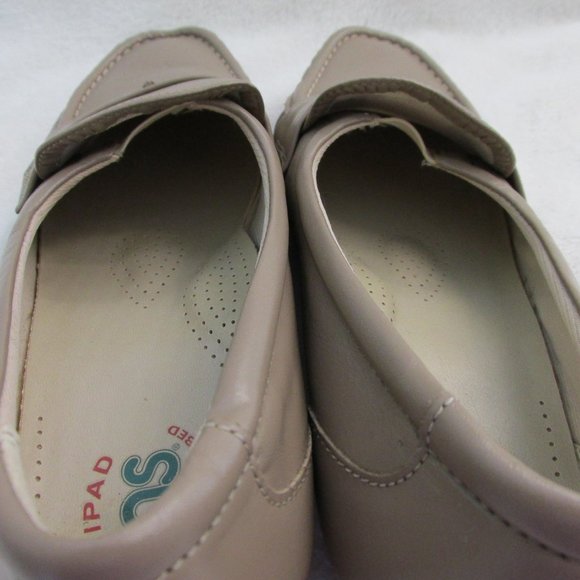SAS Tripad Comfort Taupe Moccasin Leather Loafers Wedge Slip-on Shoes 6.5Wide - Picture 5 of 8